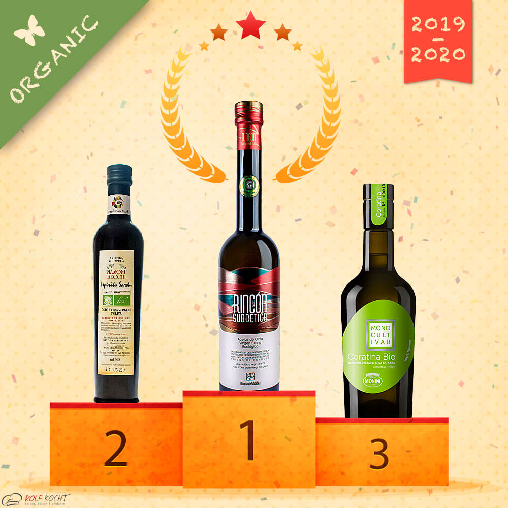 bestes Bio-Olivenöl der Welt - Saison 2019 / 2020