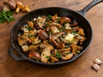 Bild zu: Pilze richtig putzen, braten und würzen: So bleiben sie aromatisch statt matschig