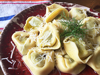 Tortellini Spinaci mit Fenchel und Parmesan