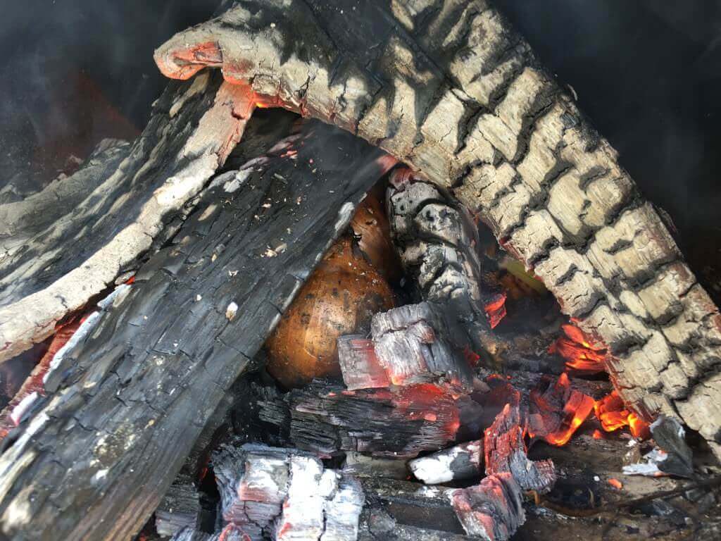 Zwiebeln in der Glut